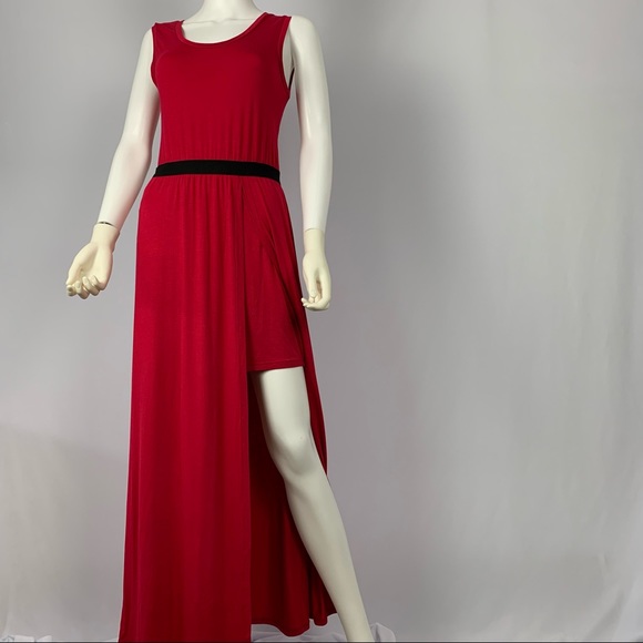 BCBGMaxazria Maxi Dress Slim Split Front - Picture 2 of 9